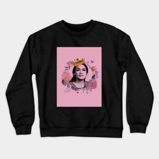 Queen AOC Alexandria Ocasio-Cortez For President! Feminist Politics Crewneck Sweatshirt